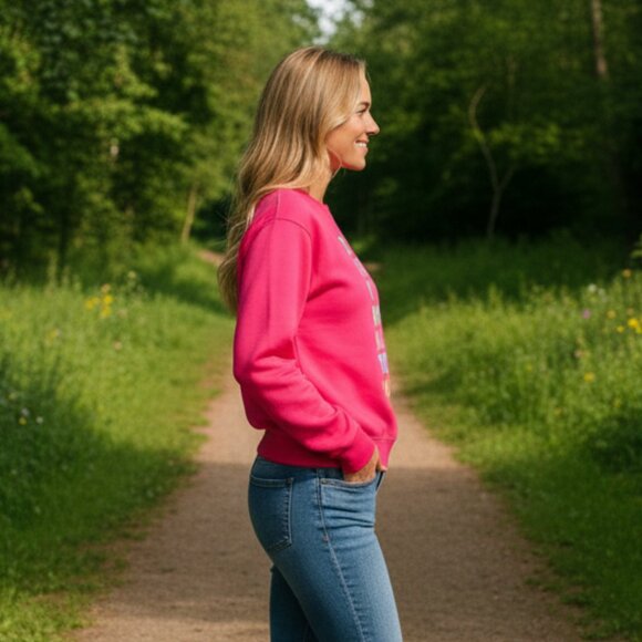 NWT, "Do More of What Makes You Happy" Sweatshirt, Size Small - Picture 2 of 8